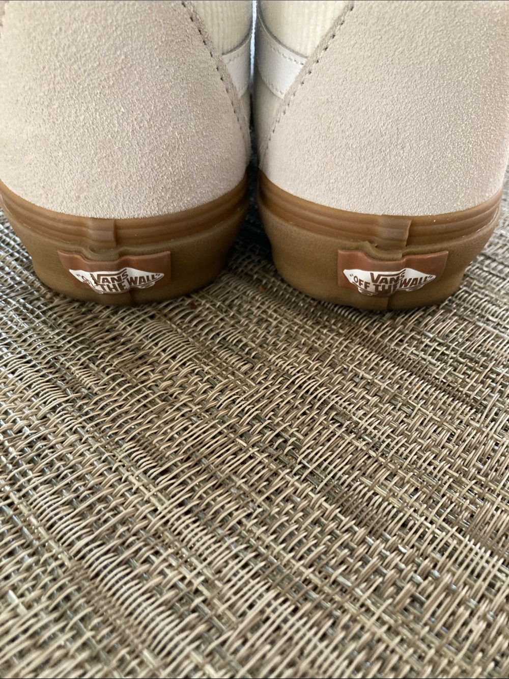Vans High-Top Sneakers in Cream and Gum - Picture 5 of 9
